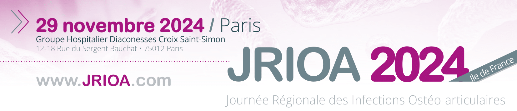 Journée Régionale des Infections Ostéo-articulaires 2024